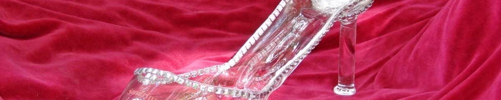 Glasschuh für einen Heiratsantrag