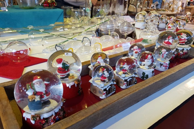 Stand auf dem Weihnachtsmarkt