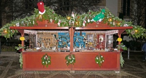 Stand auf dem Weihnachtsmarkt